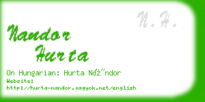 nandor hurta business card
